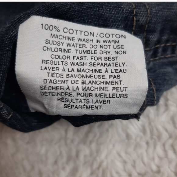 Vintage 90s Manager Denim Jean Overalls Size Small - Picture 12 of 13